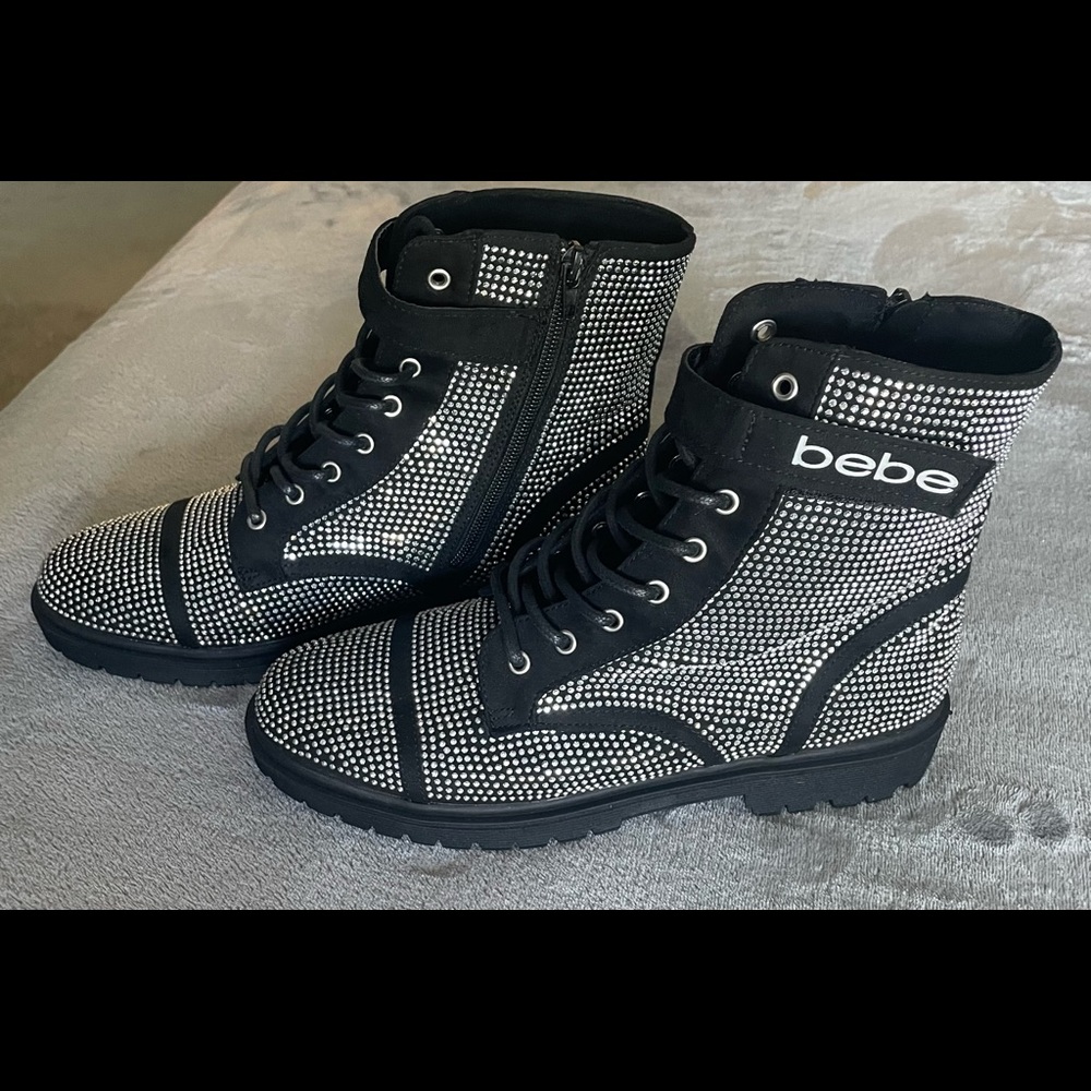 Black Bebe size 10 boots